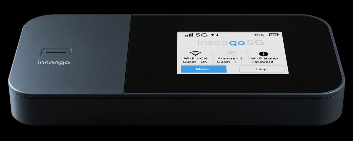 Inseego MiFi X PRO 5G mobile hotspot with touchscreen