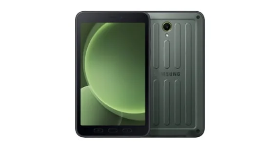 Samsung Galaxy Tab Active5 rugged tablet, front and back