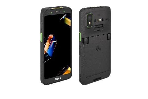 Zebra TC501 rugged mobile computer, front and back