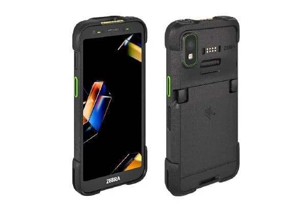 Zebra TC701 ultra-rugged mobile computer, front and back